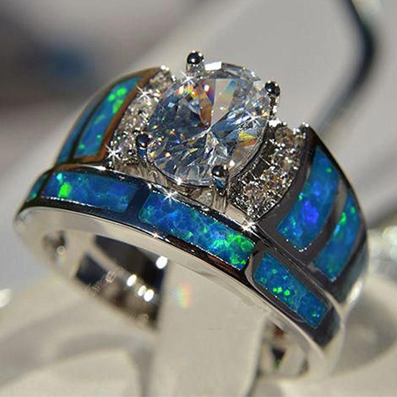 Wedding Rings Design Oval CZ Ring Sets For Women Blue Imitation Opal Cocktail Party Fashion Jewelry Dropship Size 5-10
Wedding Rings Design Oval CZ Ring Sets For Women Blue Imitation Opal Cocktail Party Fashion Jewelry Dropship Size 5-10