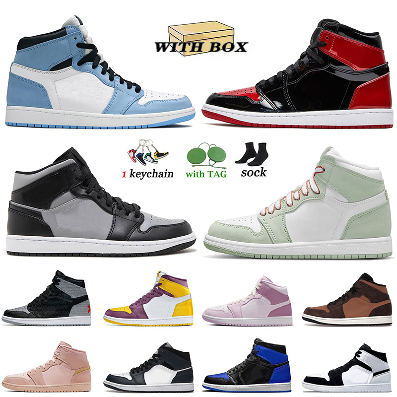 2022 New Fashion Patent Bred Royal Blue Jumpman 1s Basketball Shoes 1 Mens Women High OG Sneakers Triple Black White Seafoam Shadow Off Jump Trainers With Box, C26 36-46 high element gore-tex light bo
2022 New Fashion Patent Bred Royal Blue Jumpman 1s Basketball Shoes 1 Mens Women High OG Sneakers Triple Black White Seafoam Shadow Off Jump Trainers With Box, C26 36-46 high element gore-tex light bo