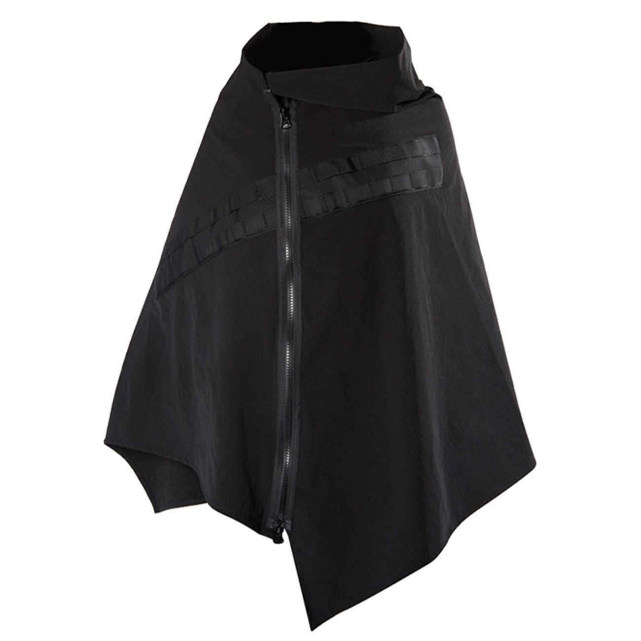11 BYBB'S DARK Hip Hop Techwear Funeral Jacket Streetwear Zipper Outdoor Windproof Shawl Loose Cardigan Windbreaker Cloak 210818