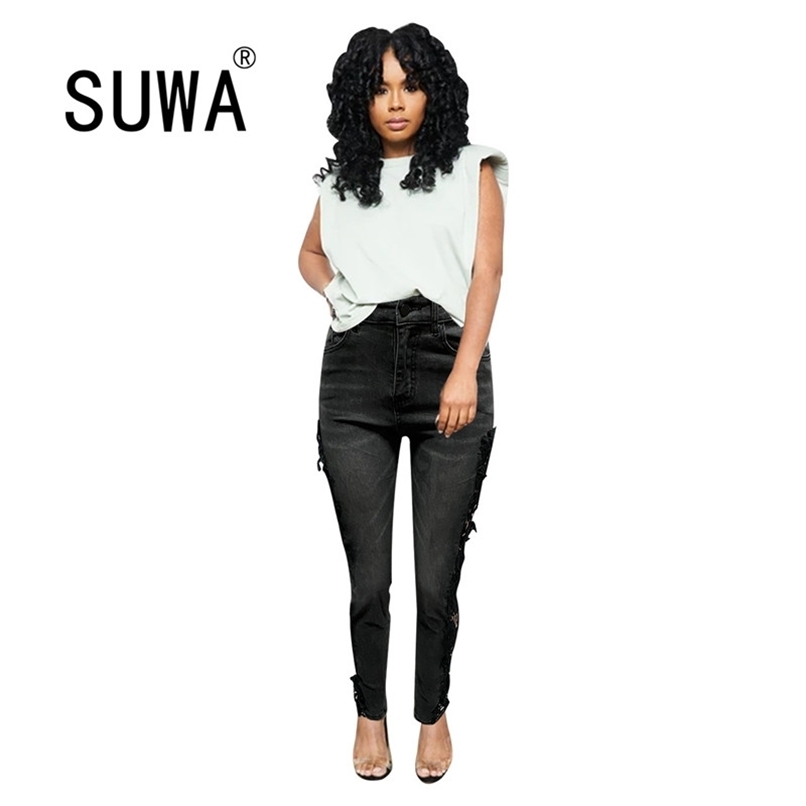 Recommend Korean Style Solid Color Classic Fashion Side Hole Pencil Pants Jeans Women Skinny Denim Elegant Work Wear 210525, Black
Recommend Korean Style Solid Color Classic Fashion Side Hole Pencil Pants Jeans Women Skinny Denim Elegant Work Wear 210525, Black
