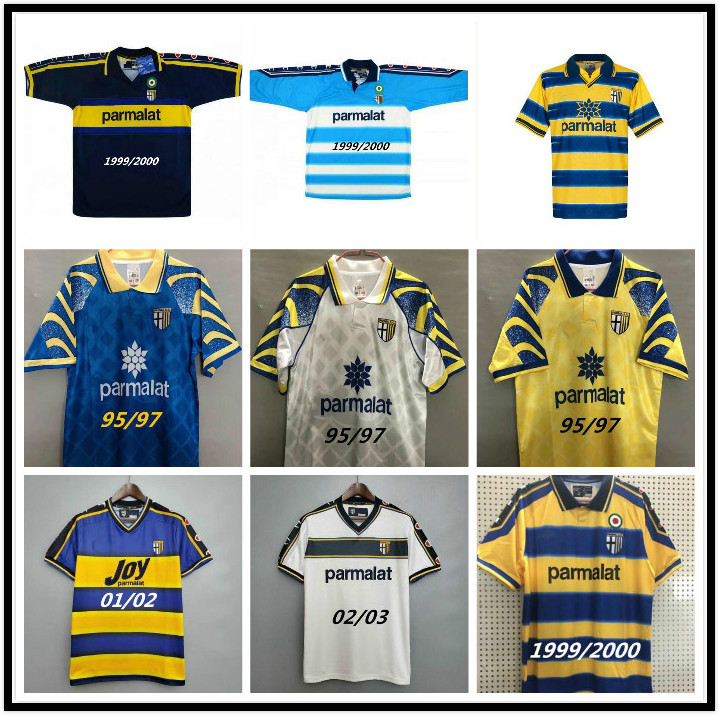 1995 1999 2000 retro Parma soccer jersey 99 00 02 home Crespo Thuram Baggio Cannavaro Ortega classic vintage old football shirt, Yellow
1995 1999 2000 retro Parma soccer jersey 99 00 02 home Crespo Thuram Baggio Cannavaro Ortega classic vintage old football shirt, Yellow
