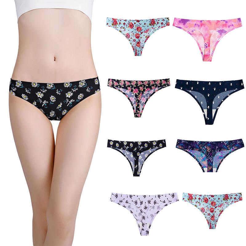 Women's Panties Female Sexy Seamless Summer Soft Floral Printing G-String Women Breathable Underwear, Black;pink
Women's Panties Female Sexy Seamless Summer Soft Floral Printing G-String Women Breathable Underwear, Black;pink