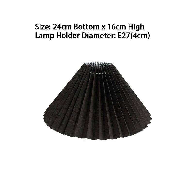 Lamp Covers Shades Japanese Style Fabric Lampshade Pleated Shade For Table Standing Floor Bedroom Decor E27