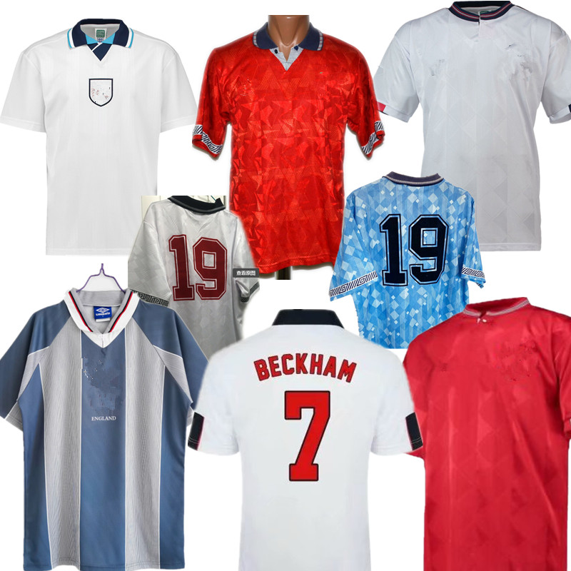 Top quality Retro classic 1980 1994 1990 1996 1984 1989 World cup England soccer jerseys home away kits BECKHAM GASCOIGNE OWEN GERRARD football shirt, 90-third
Top quality Retro classic 1980 1994 1990 1996 1984 1989 World cup England soccer jerseys home away kits BECKHAM GASCOIGNE OWEN GERRARD football shirt, 90-third