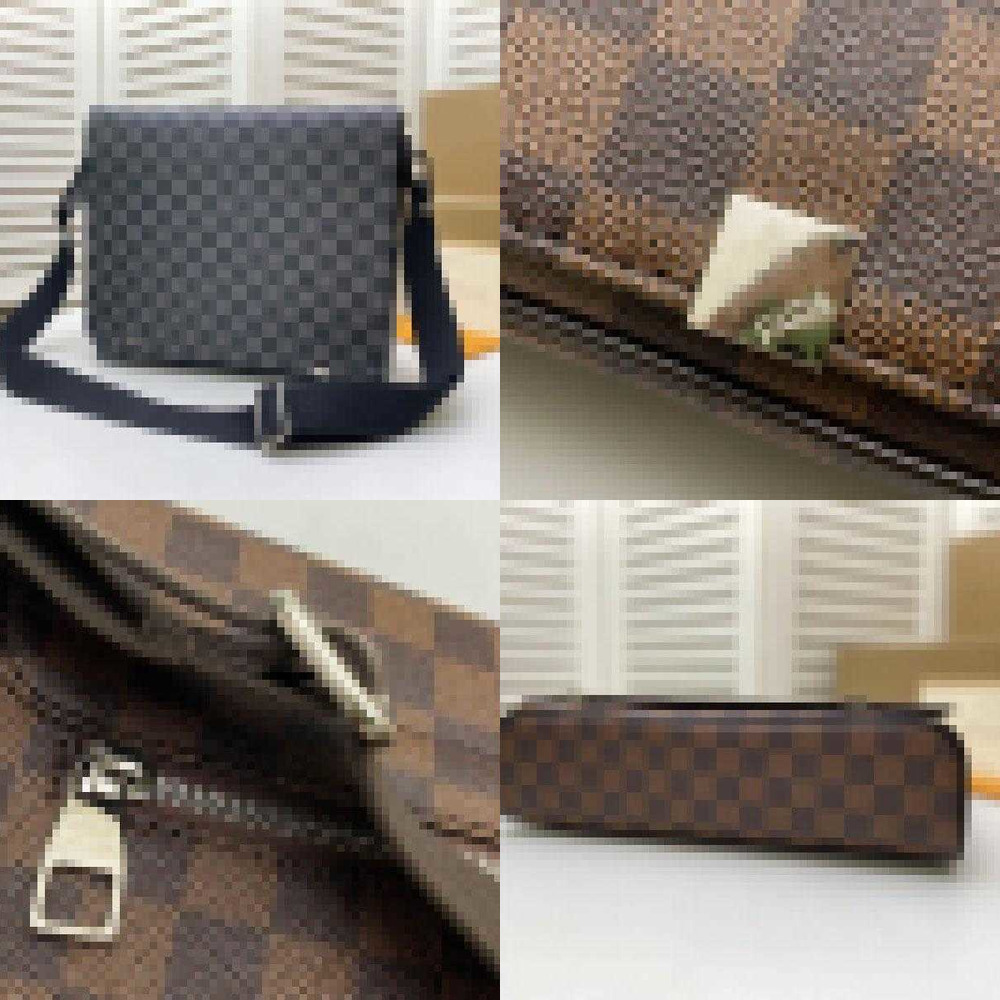 Designer District PM Shoulder Bag Eclipse District PM Shoulder Bag Damier Graphite brown damier district Size: 33*29*8CM
Designer District PM Shoulder Bag Eclipse District PM Shoulder Bag Damier Graphite brown damier district Size: 33*29*8CM
