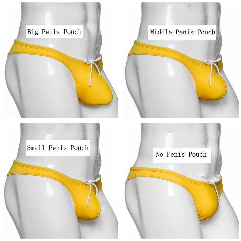 Men's Shorts Men Sexy Tight Low Waist Swimwear Beach Half-pack Hip Bikinis Swim Trunk Thong Swimming Pool Briefs Swimsuits