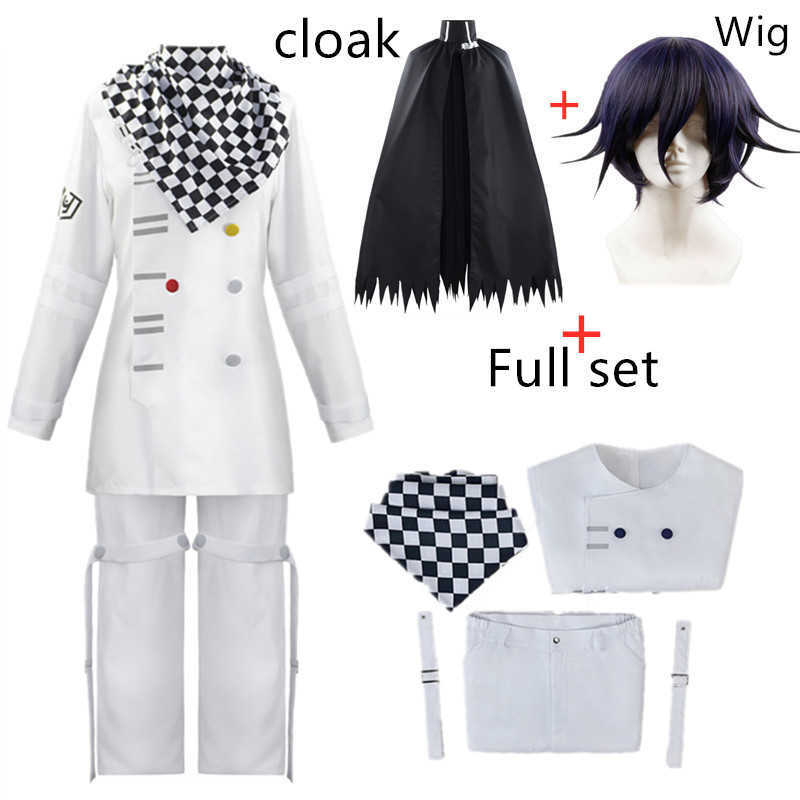 Anime Danganronpa V3 Kokichi Oma Cosplay Costume President Cloak Set Y0913