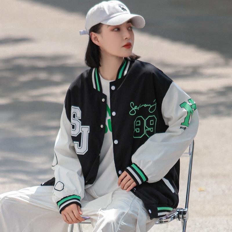 Women's Jackets 2021 Coat Women Street Retro Baseball Uniform Jacket Men And Trendy Brand Hip-hop Loose Wild Casual Couples, Black;brown
Women's Jackets 2021 Coat Women Street Retro Baseball Uniform Jacket Men And Trendy Brand Hip-hop Loose Wild Casual Couples, Black;brown