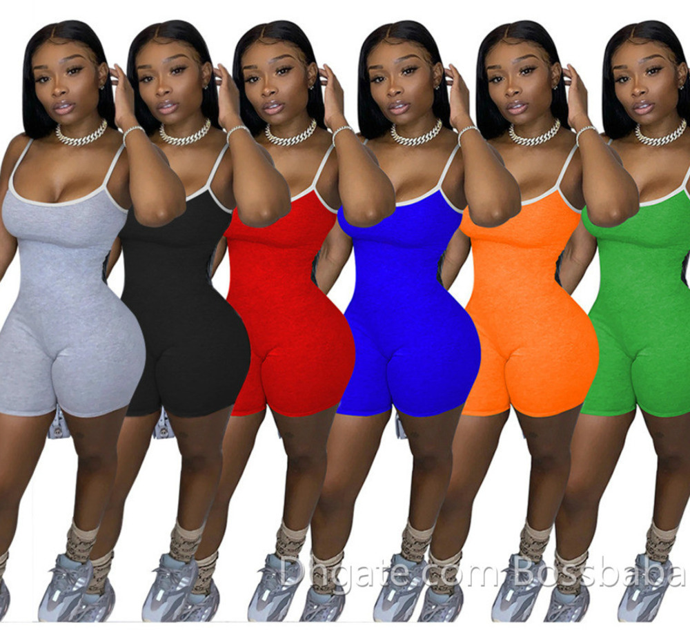 Designer Women Short Jumpsuits Pajama Summer Onesies Sling Sleeveless Playsuits Rompers Plus Size Dhl Solid Color Lady Clothing 870, Gray
Designer Women Short Jumpsuits Pajama Summer Onesies Sling Sleeveless Playsuits Rompers Plus Size Dhl Solid Color Lady Clothing 870, Gray