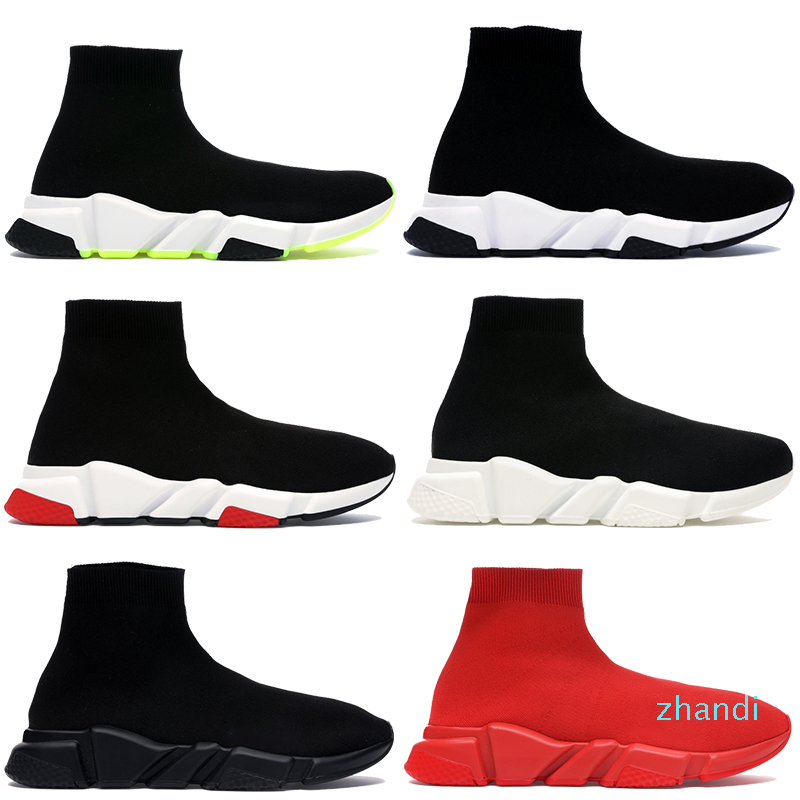 2021 Fashion men women casual sock shoes triple black white green red high quality mens sneakers trainers US 6-12
2021 Fashion men women casual sock shoes triple black white green red high quality mens sneakers trainers US 6-12