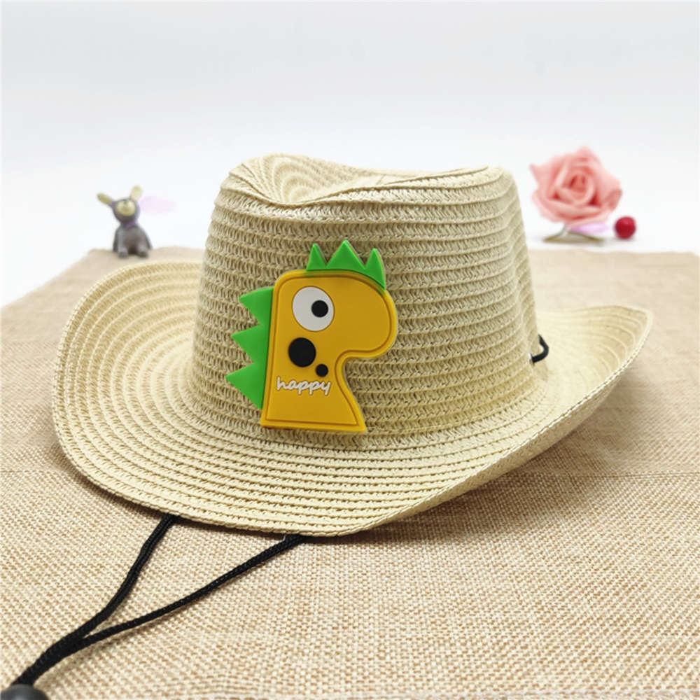 Children's western cowboy hat baby big edge outdoor sunshade little boy straw, Yellow
Children's western cowboy hat baby big edge outdoor sunshade little boy straw, Yellow