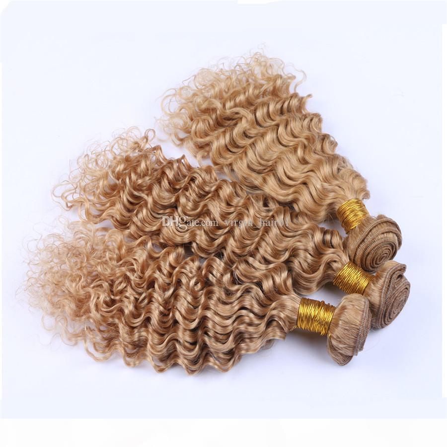 Brazilian Curly 3PCS Lot Brazilian Curly Virgin Hair Weaves Jerry Curl Virgin Hair Blonde 27# Deep Wave Hair Bundles Wefts
Brazilian Curly 3PCS Lot Brazilian Curly Virgin Hair Weaves Jerry Curl Virgin Hair Blonde 27# Deep Wave Hair Bundles Wefts