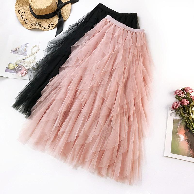 Skirts Fashion Tutu Tulle Skirt Women Long Maxi 2021 Spring Summer Korean Black Pink High Waist Pleated Female
Skirts Fashion Tutu Tulle Skirt Women Long Maxi 2021 Spring Summer Korean Black Pink High Waist Pleated Female