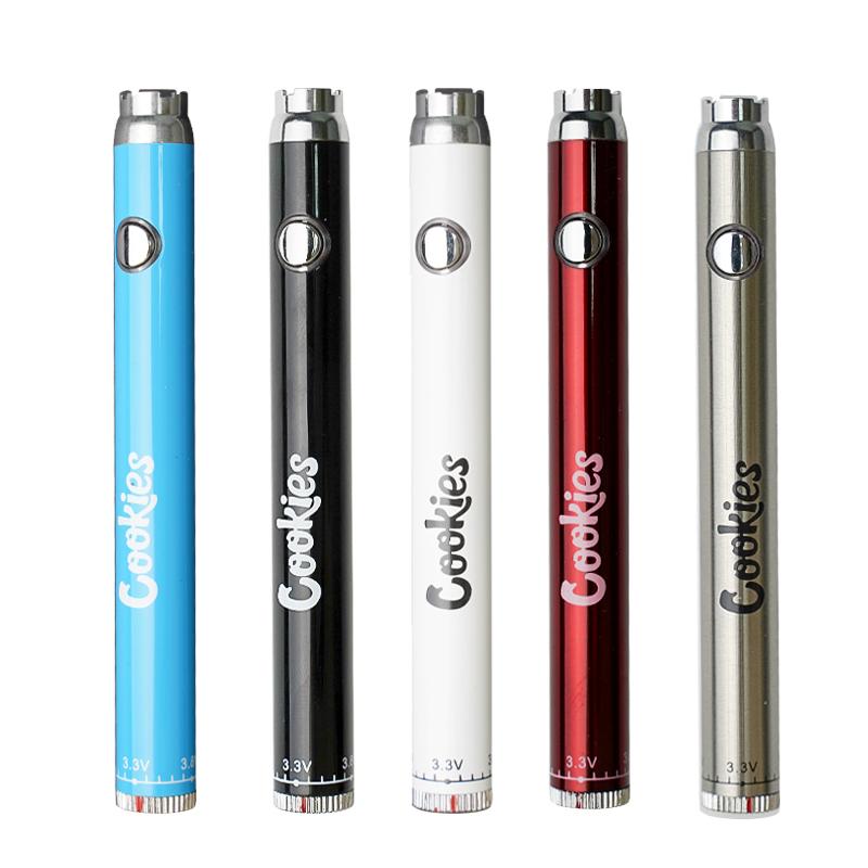 Cookies Vape Pen Battery 350 900mAh VV Preheat Slim Twist 510 Thread 3.3-4.8V Dab Thick Oil Cartridge Blister Packaging Bottom
Cookies Vape Pen Battery 350 900mAh VV Preheat Slim Twist 510 Thread 3.3-4.8V Dab Thick Oil Cartridge Blister Packaging Bottom