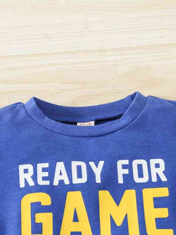Baby Slogan Graphic Tee & Shorts SHE