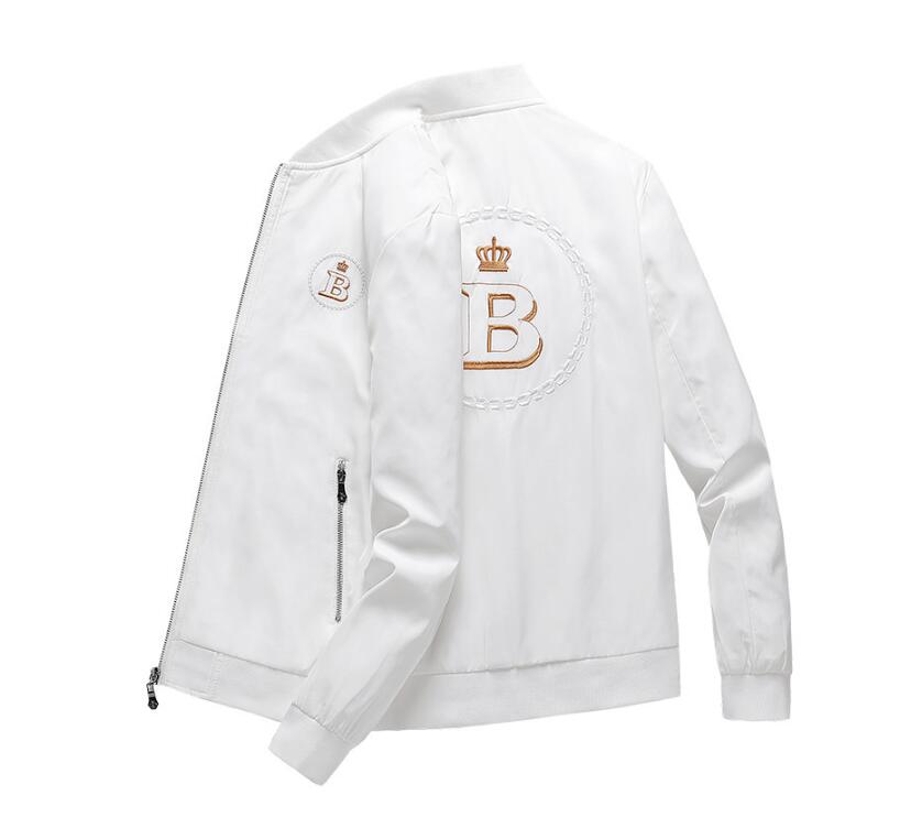 Spring and autumn men's embroidered zipper pocket jacket jacket youth thin stand-up collar baseball uniform jacket Coats, W2
Spring and autumn men's embroidered zipper pocket jacket jacket youth thin stand-up collar baseball uniform jacket Coats, W2