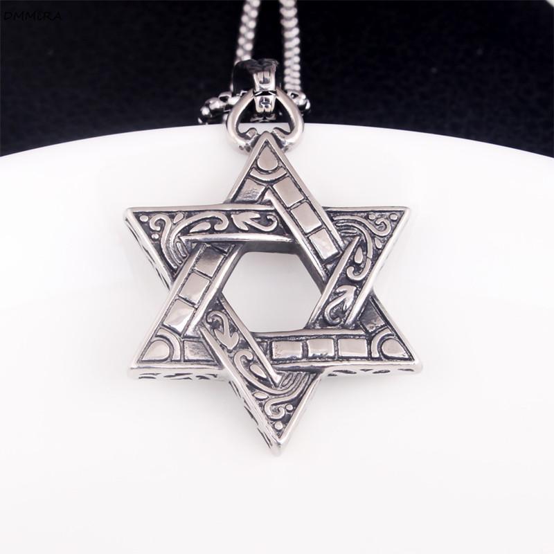 Pendant Necklaces Arrival Vintage Six-pointed Star David Retro Stainless Steel Punk Street Style Men Jewelry
Pendant Necklaces Arrival Vintage Six-pointed Star David Retro Stainless Steel Punk Street Style Men Jewelry