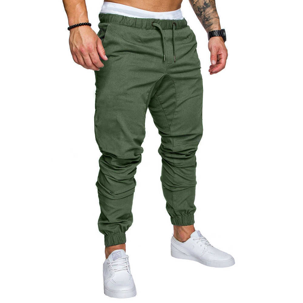 LIFENWENNA Autumn Men's Pants Hip Hop Harem Joggers Pants Male Trousers Mens Joggers Solid Pants Sweatpants S-XXL 210528