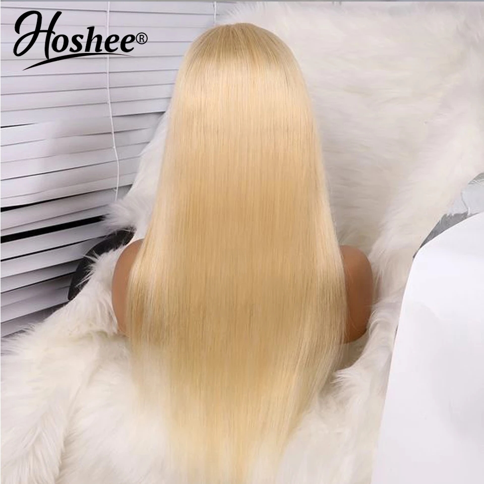613 Honey Blonde Human Hair Wig 20-28 Inch Water Wave/ Straight Synthetic Brazilian None Lace Frontal Wigs For Women