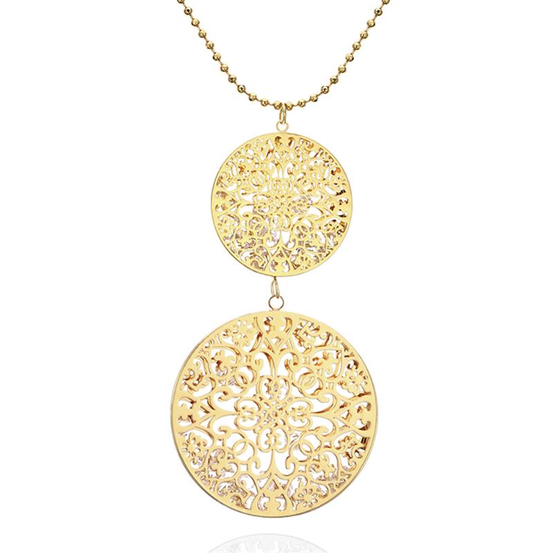 Simple Big Round Pendant Necklace For Women Fashion Inside Clear Crystal Charm Beads Necklaces Sweater Long Chains Jewelry
Simple Big Round Pendant Necklace For Women Fashion Inside Clear Crystal Charm Beads Necklaces Sweater Long Chains Jewelry
