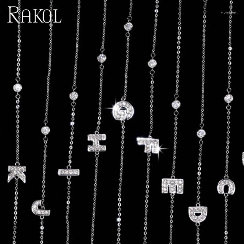 Link, Chain RAKOL Classic Micro Paved Exquisite 24 Letter & Link Bracelet For Women Sliver-color European Style Commemorate Jewelry1
Link, Chain RAKOL Classic Micro Paved Exquisite 24 Letter & Link Bracelet For Women Sliver-color European Style Commemorate Jewelry1
