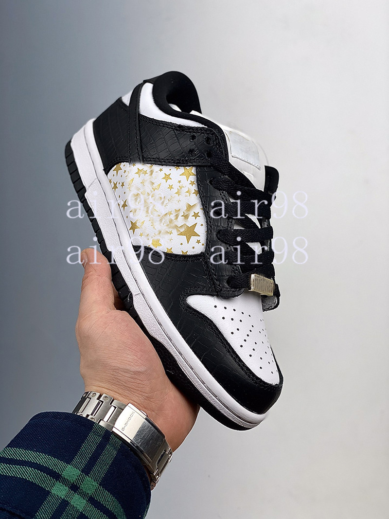 2021 Stars Dunks Low Mens Womens Running Shoes Metallic Gold Black Sports Outdoor Trainers Designer Sneakers US 5-12
2021 Stars Dunks Low Mens Womens Running Shoes Metallic Gold Black Sports Outdoor Trainers Designer Sneakers US 5-12