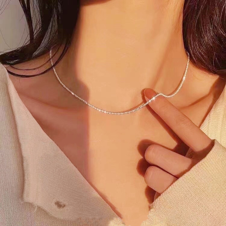 Internet Celebrity S925 Chain necklaces women Necklace Designers thin rope Chains Sterling Silver Material Fashion Jewelry
Internet Celebrity S925 Chain necklaces women Necklace Designers thin rope Chains Sterling Silver Material Fashion Jewelry
