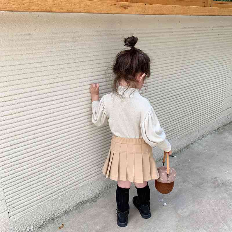 Gooporson Winter Fleece Warm Tops Kids Clothes Lace Cartoon Long Sleee Shirt Little Girls Christmas Costume Children Outfits 210715