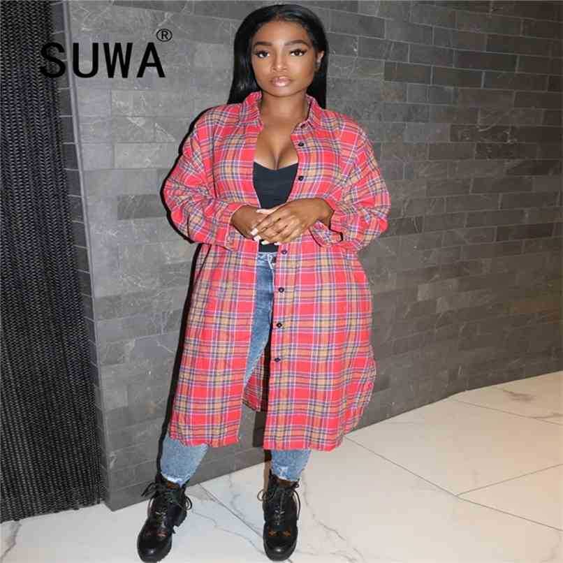 Autumn Casual Plaid Long Sleeve Jacket Women Vintage Turn-Down Collar Tops Coat Elegant Female Single Breasted Outerwear 3XL 210525, Multi
Autumn Casual Plaid Long Sleeve Jacket Women Vintage Turn-Down Collar Tops Coat Elegant Female Single Breasted Outerwear 3XL 210525, Multi