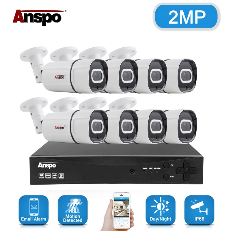 Anspo 8CH Wireless 1920P NVR 3MP Outdoor Home WIFI Camera CCTV Security System IP Cameras
Anspo 8CH Wireless 1920P NVR 3MP Outdoor Home WIFI Camera CCTV Security System IP Cameras