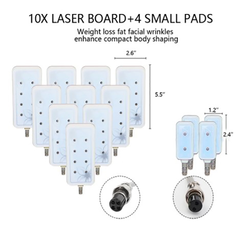 Best Quality Fat Loss 5mw 635nm-650nm Lipo Laser 14 Pads Cellulite Removal Beauty Body Shaping Slimming Machine Beauty Equipment