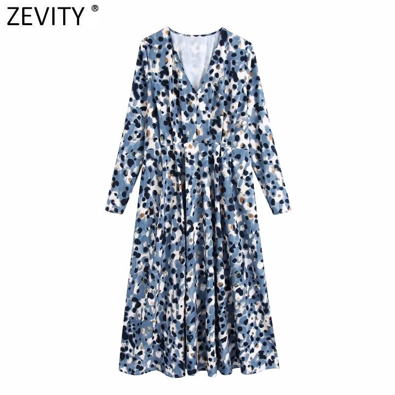 Zevity Women Elegant V Neck Ink Leopard Print Pleated Midi Dress Femme Retro Long Sleeve Business Casual Slim Vestido DS4811 Dresses, Black;gray
Zevity Women Elegant V Neck Ink Leopard Print Pleated Midi Dress Femme Retro Long Sleeve Business Casual Slim Vestido DS4811 Dresses, Black;gray