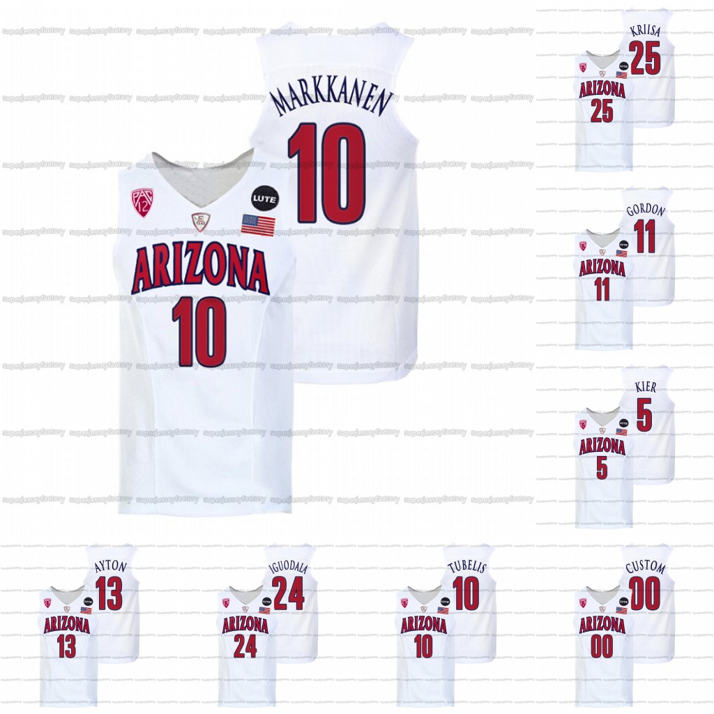 Custom Arizona Wildcats 2021-22 White College Basketball Jersey Andre Iguodala Deandre Ayton Aaron Gordon Justin Kier Azuolas Tubelis Christian Koloko Kerr Kriisa, 11 aaron gordon
Custom Arizona Wildcats 2021-22 White College Basketball Jersey Andre Iguodala Deandre Ayton Aaron Gordon Justin Kier Azuolas Tubelis Christian Koloko Kerr Kriisa, 11 aaron gordon