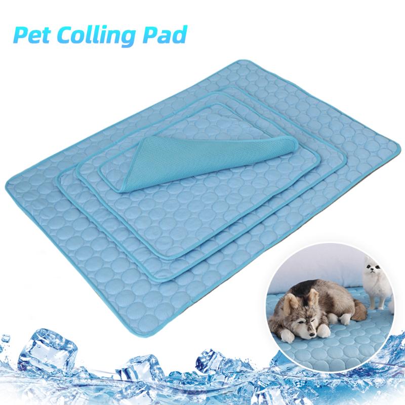Kennels & Pens 2021 Summer Coog Mats Blanket Ice Pet Dog Bed Sofa Portable Tour Camping Yoga Sleeping For Dogs Cats Accessories