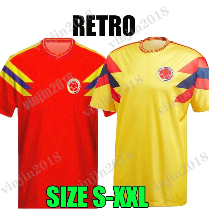 1990 Colombia Retro Soccer Jerseys Mens VALDERRAMA GUERRERO ESCOBAR Memoria Home Away Football Shirt Classic Uniforms maillot de foot
1990 Colombia Retro Soccer Jerseys Mens VALDERRAMA GUERRERO ESCOBAR Memoria Home Away Football Shirt Classic Uniforms maillot de foot
