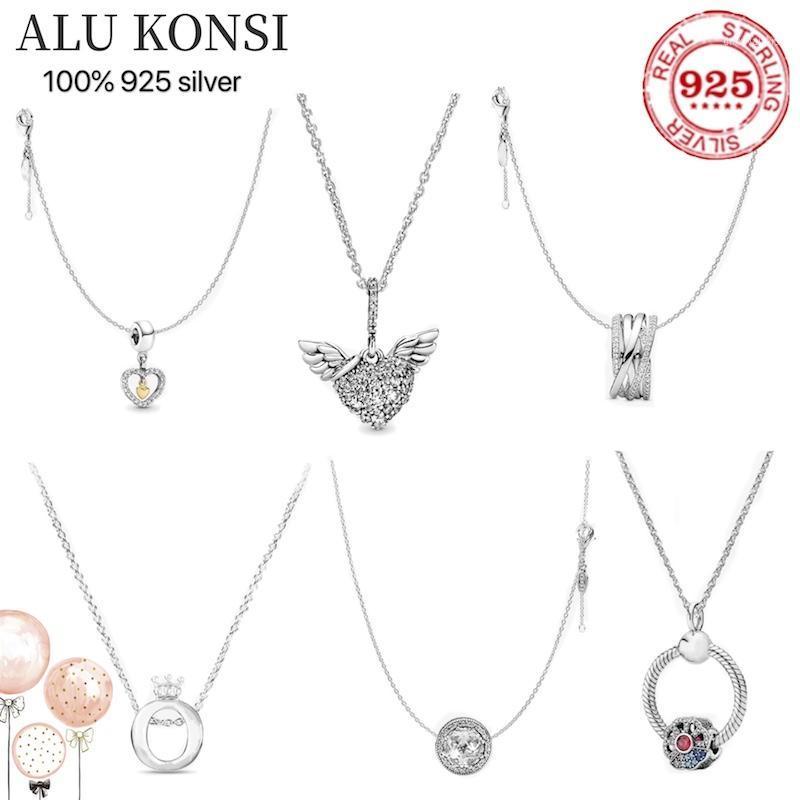 High Quality 100% 925 Sterling Silver Fit Original Pan Necklace For Women Temperament Luxury DIY Jewelry Wedding Gift Chains
High Quality 100% 925 Sterling Silver Fit Original Pan Necklace For Women Temperament Luxury DIY Jewelry Wedding Gift Chains