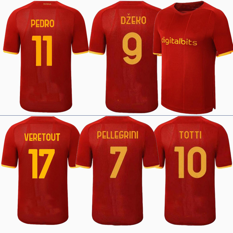 2021 TOTTI home red Soccer Jersey 21 22 DE ROSSI Shirt DZEKO EL SHAARAWY short sleeve football uniform men Sales, 2021 away+patch
2021 TOTTI home red Soccer Jersey 21 22 DE ROSSI Shirt DZEKO EL SHAARAWY short sleeve football uniform men Sales, 2021 away+patch