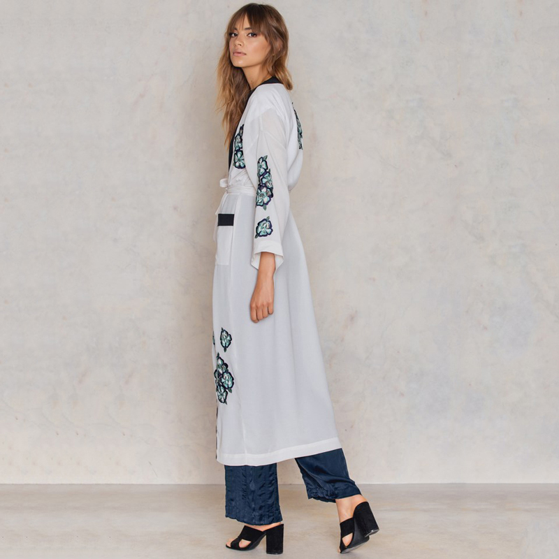 Bikini Cover-ups White Cotton Tunic Women Plus Size Beach Wear Swim Suit Cover Up Long Kimono Cardigan Robe de plage Q1005 210420