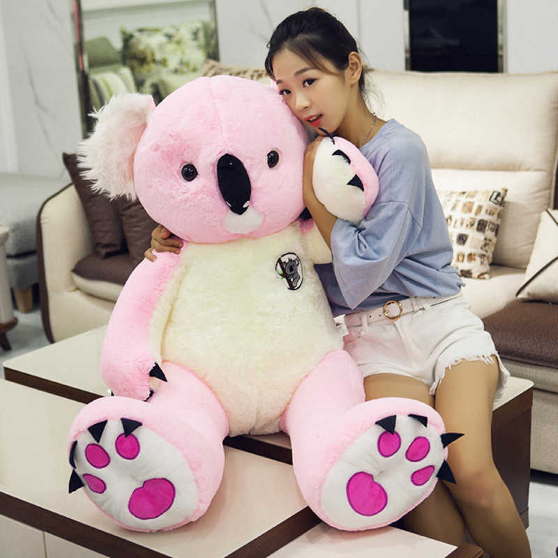 100-80cm Big Giant Australia Koala Plush Toy Soft Stuffed Koala Bear Doll Toys Kids Toys Juguetes Toys For Girls Birthday Gift 210724