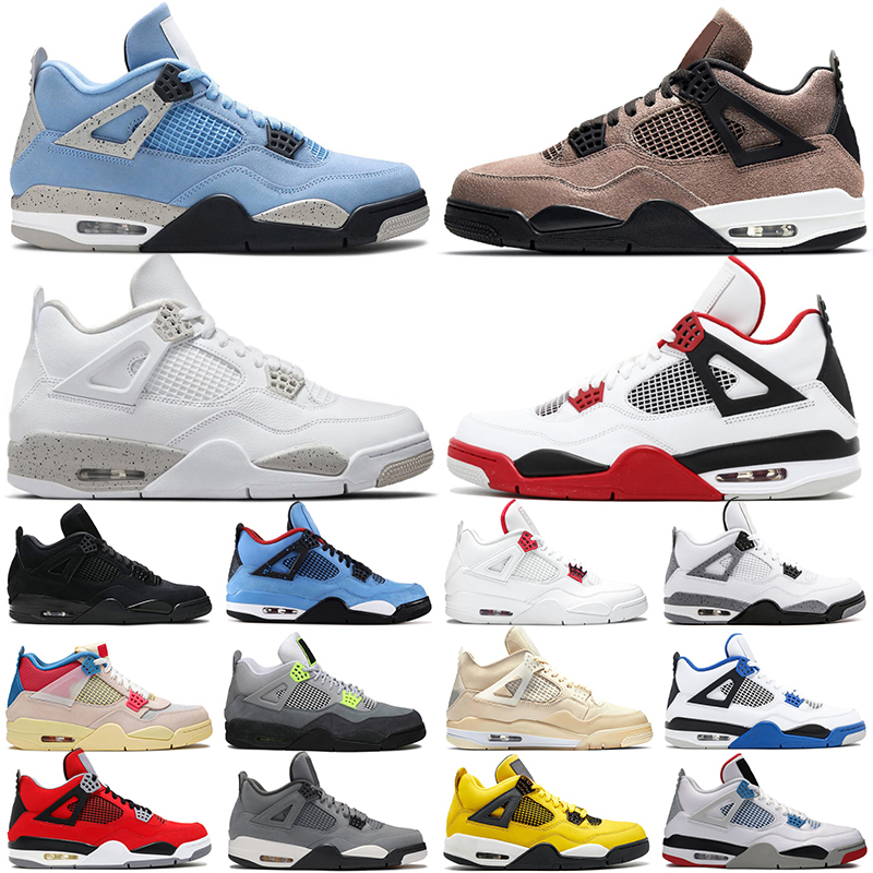 Jumpman 4 4s Basketball Shoes University Blue White Oreo Neon Black Cat Bred women mens trainers Outdoor Sport Sneakers, Item #1
Jumpman 4 4s Basketball Shoes University Blue White Oreo Neon Black Cat Bred women mens trainers Outdoor Sport Sneakers, Item #1