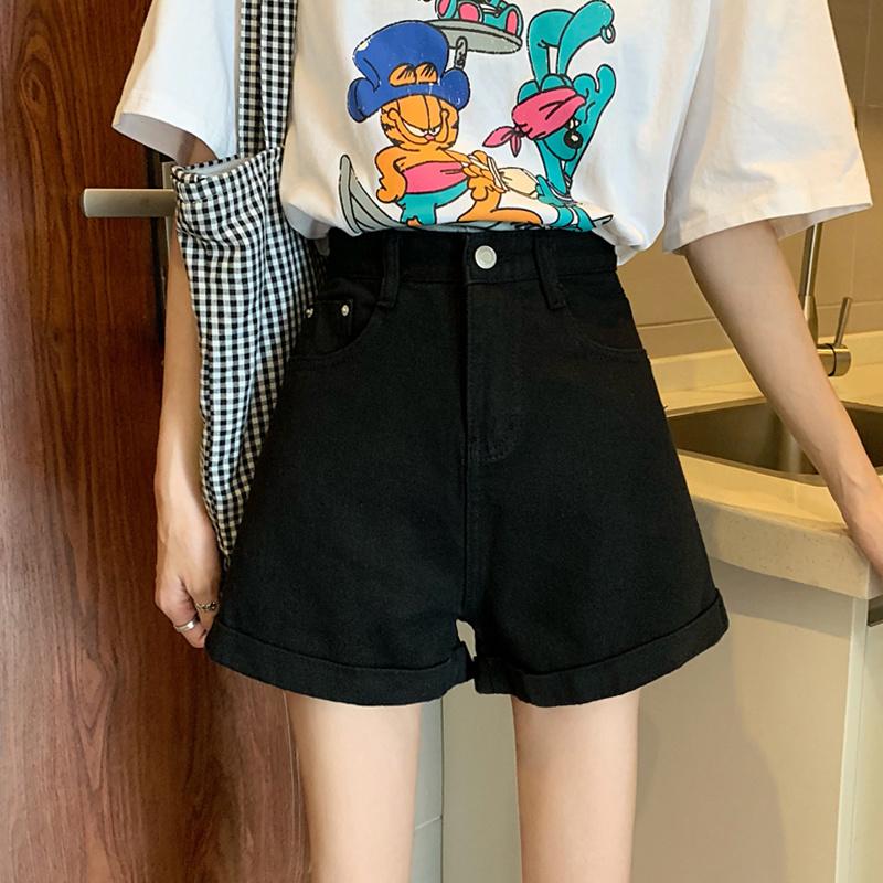 Women' Shorts Black Denim 2021 Spring And Summer High Waist Wide Leg Pants Look Thin Versatile Super Fire Cec
Women' Shorts Black Denim 2021 Spring And Summer High Waist Wide Leg Pants Look Thin Versatile Super Fire Cec