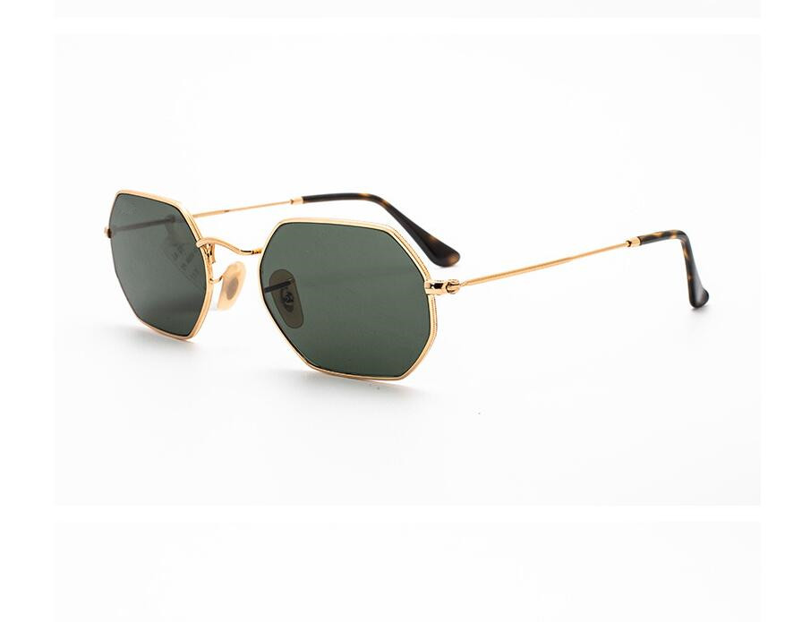 High Quality Mens Womens Sunglasses Eyewear Sun Glasses Gold Metal Green Glass Lenses 53mm With Brown Cases raies ban SVGE2
High Quality Mens Womens Sunglasses Eyewear Sun Glasses Gold Metal Green Glass Lenses 53mm With Brown Cases raies ban SVGE2