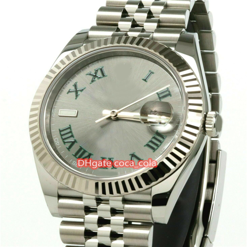 Fashion Dress Styles Wristwatches 41MM Dates Just Cal.3285 II 126334 18K Fluted Bezel Gray Wimbledon Dial Watch Men's Watch Box Papers, Black
Fashion Dress Styles Wristwatches 41MM Dates Just Cal.3285 II 126334 18K Fluted Bezel Gray Wimbledon Dial Watch Men's Watch Box Papers, Black