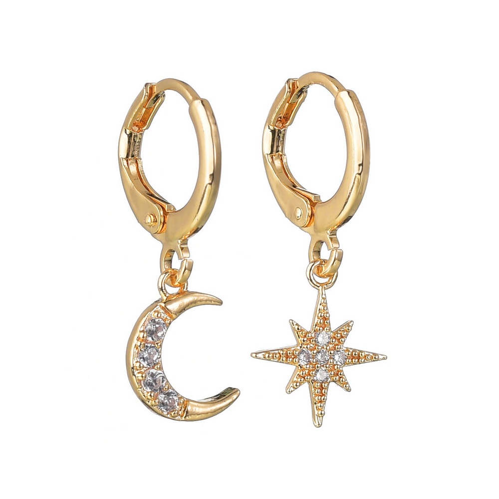Huitan Newly Personality Asymmetrical Star Moon Women Earring Luxury Crystal Zircon Stone Wedding Fine Gift Girl Fashion Jewelry, Silver
Huitan Newly Personality Asymmetrical Star Moon Women Earring Luxury Crystal Zircon Stone Wedding Fine Gift Girl Fashion Jewelry, Silver