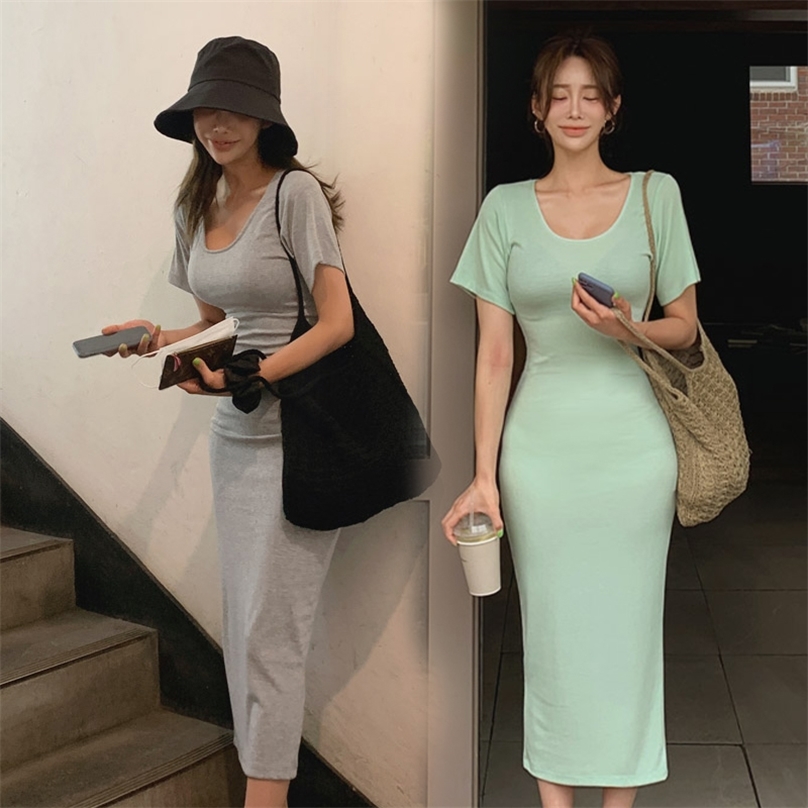 casual Dress for women Summer Green Korea Short Sleeve O neck cotton Sexy Ladies Slim knitted Party Midi Dresses 210602, Mint green
casual Dress for women Summer Green Korea Short Sleeve O neck cotton Sexy Ladies Slim knitted Party Midi Dresses 210602, Mint green