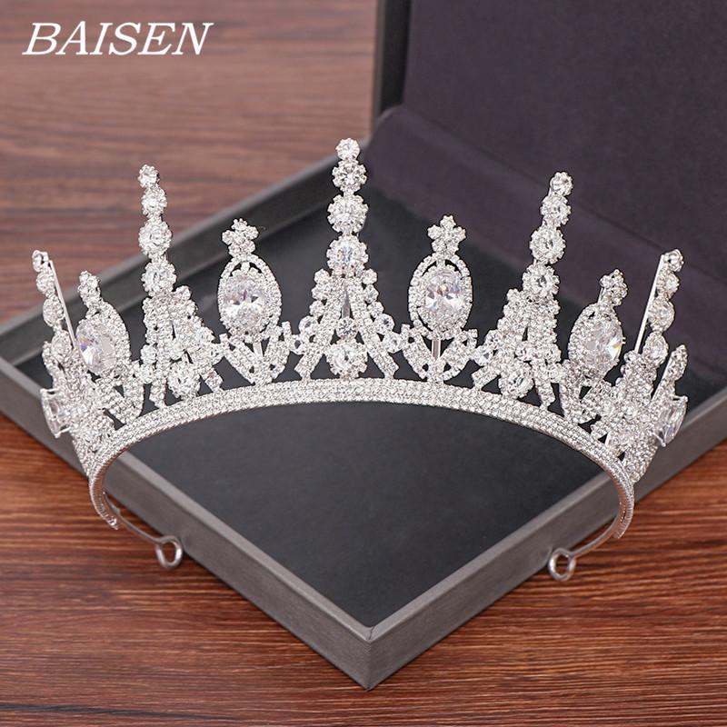 Hair Clips & Barrettes Wedding Tiara Zirconia Crystal Crown Bridal Accessories Rhinestone Headpiece Prince Bride Headband Diadem, Golden;silver
Hair Clips & Barrettes Wedding Tiara Zirconia Crystal Crown Bridal Accessories Rhinestone Headpiece Prince Bride Headband Diadem, Golden;silver