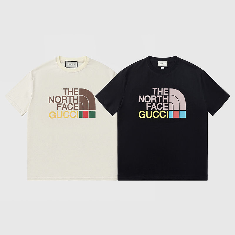 short 2021 early spring co branded TNF printed round neck T-shirt for men and women YW, White;black
short 2021 early spring co branded TNF printed round neck T-shirt for men and women YW, White;black