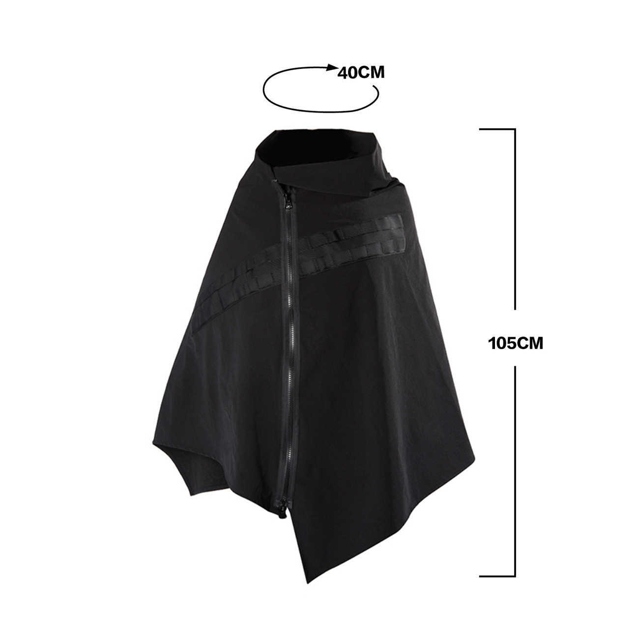 11 BYBB'S DARK Hip Hop Techwear Funeral Jacket Streetwear Zipper Outdoor Windproof Shawl Loose Cardigan Windbreaker Cloak 210818