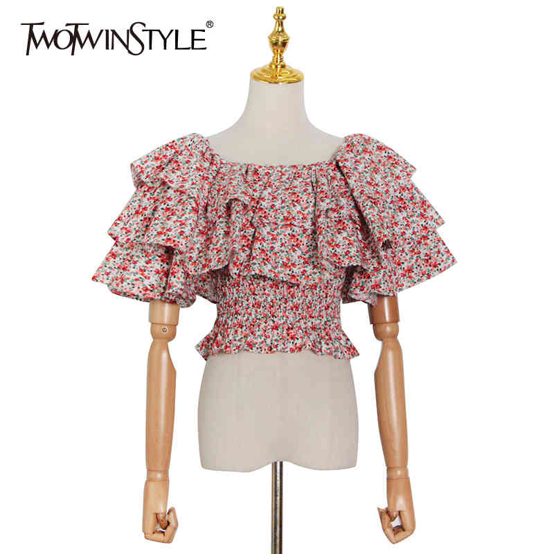 Elegant Print Shirt For Women Slash Neck Puff Half Sleeve Patchwork Tunic Blouses Female Summer Fashion 210524, Green
Elegant Print Shirt For Women Slash Neck Puff Half Sleeve Patchwork Tunic Blouses Female Summer Fashion 210524, Green