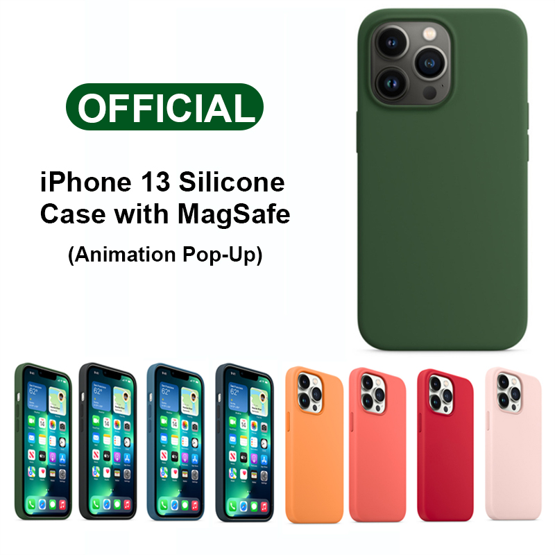 Official Silicone Covers Cases with MagSafe Animation Pop up for Apple iPhone 13 Mini Pro Max Cell Phone Silicon Case Support Wireless Charging 8 Colors, Clover
Official Silicone Covers Cases with MagSafe Animation Pop up for Apple iPhone 13 Mini Pro Max Cell Phone Silicon Case Support Wireless Charging 8 Colors, Clover